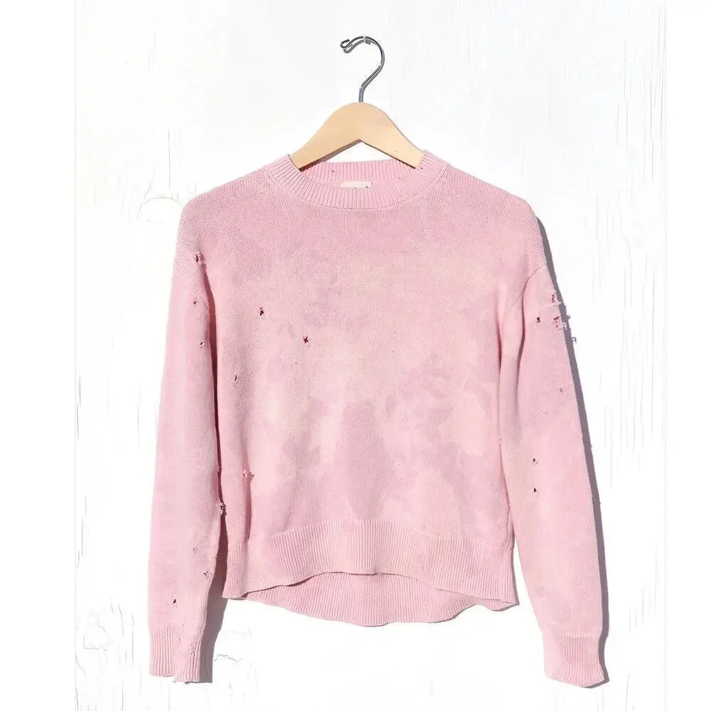 Totally Blown Shotgun Distressed Rose Sweater | Joshua Tree, Size M, EUC, $148